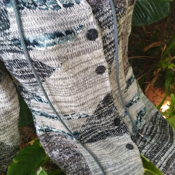 Gorgeous sweater jacket with fur trim small - Picture 10 of 10